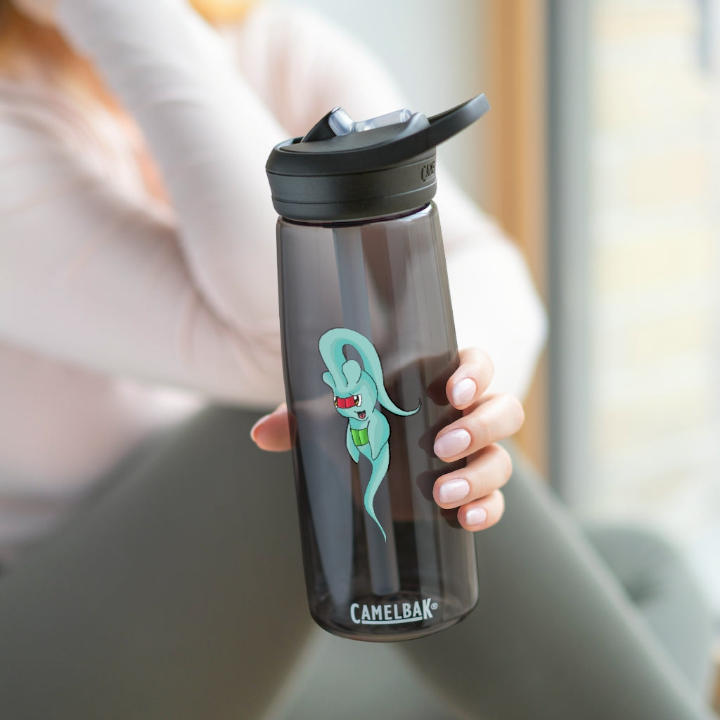Chriskisx CamelBak Eddy® Water Bottle in 20oz and 25oz sizes, made from durable Tritan™ material, featuring a spill-proof biting valve.
