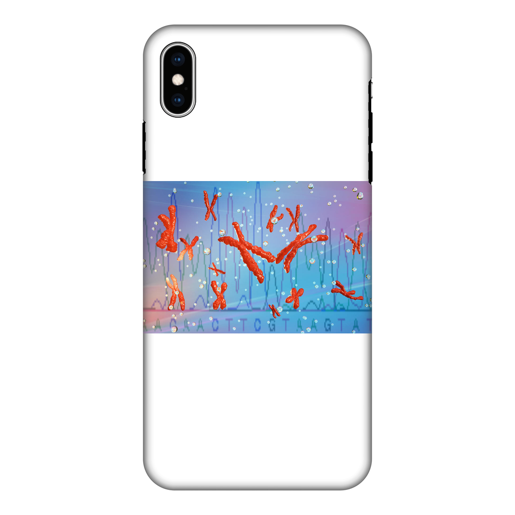 Chromosomes Fully Printed Tough Phone Case featuring a vibrant design with dual-layer protection for smartphones.