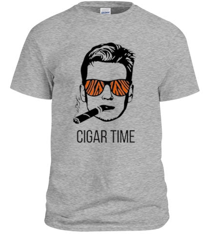 Cigar Time Joe Burrow Shirt featuring a vibrant graphic of Joe Burrow enjoying a cigar after a victory.
