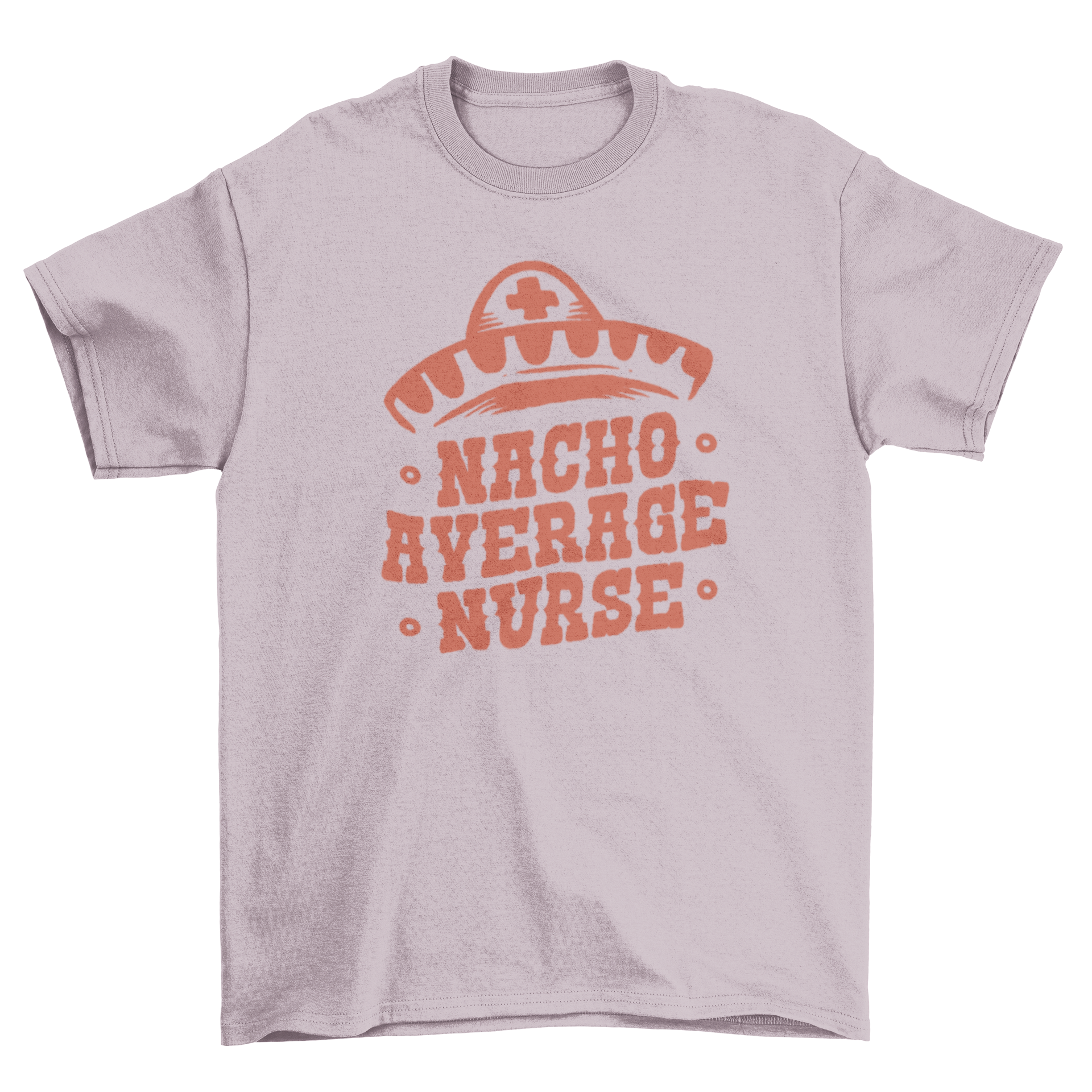 Cinco de Mayo nurse t-shirt featuring a Mexican hat and the quote 'Nacho average nurse' in vibrant colors.