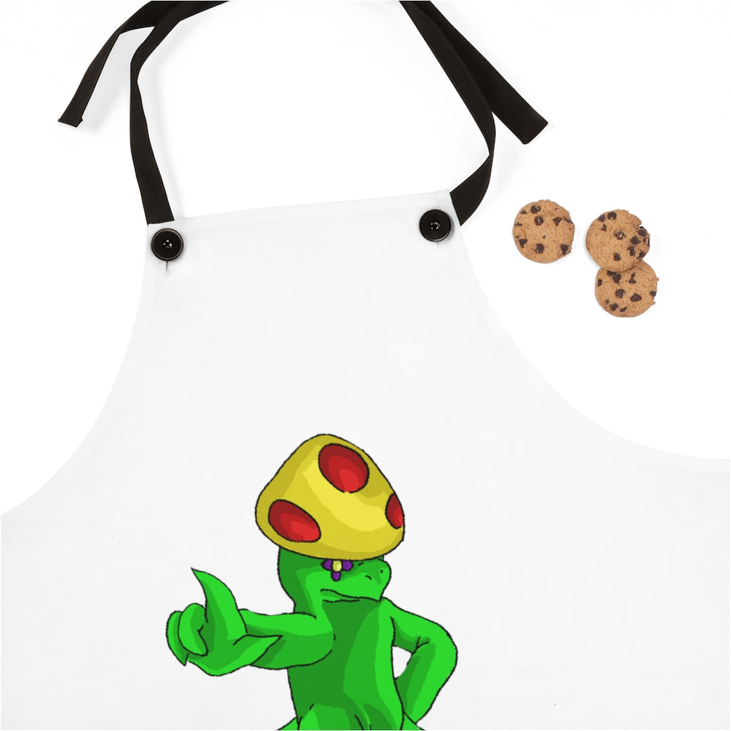 Clawmep Apron featuring a stylish design with black detachable twill straps, perfect for cooking and grilling.