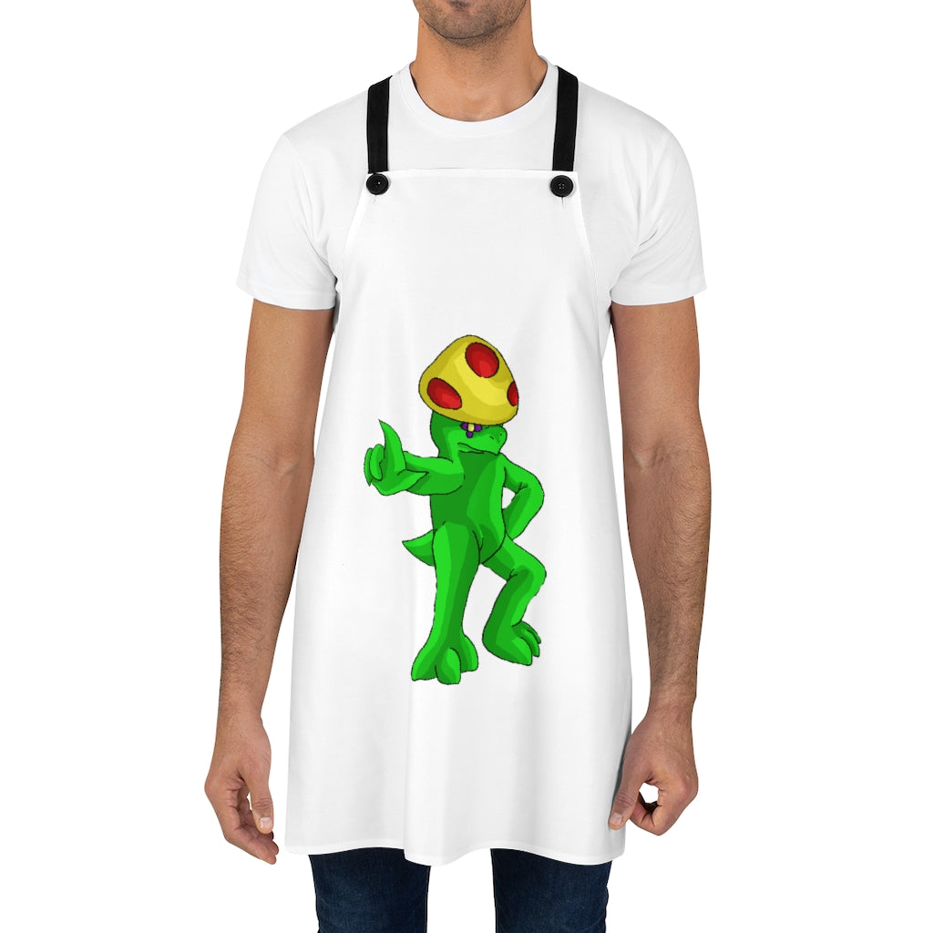 Clawmep Apron featuring a stylish design with black detachable twill straps, perfect for cooking and grilling.