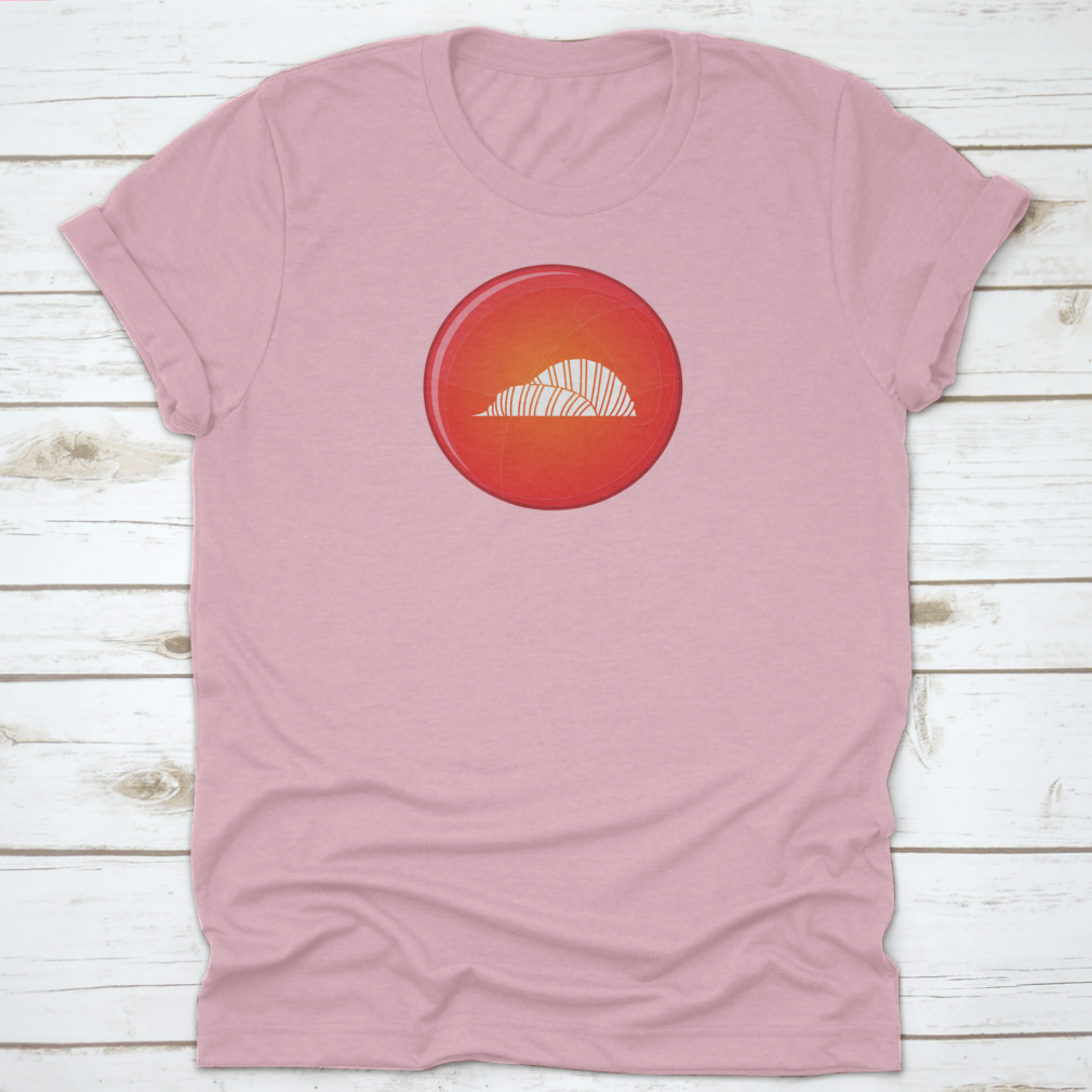 A stylish red circle design featuring the Cloud Forest and Flower Dome icon, representing Singapore's Gardens By The Bay.