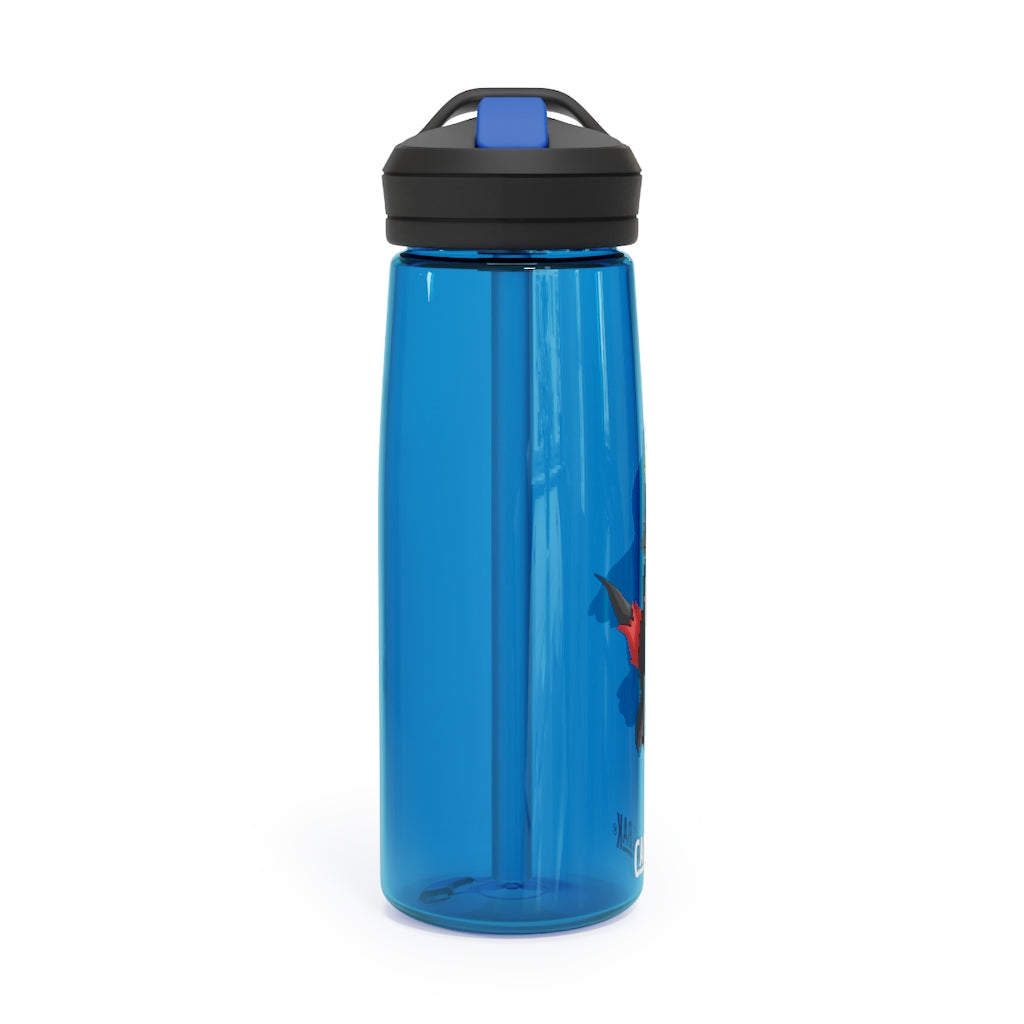 Cloudyking CamelBak Eddy® Water Bottle in 20oz and 25oz sizes, showcasing its robust design and spill-proof biting valve.
