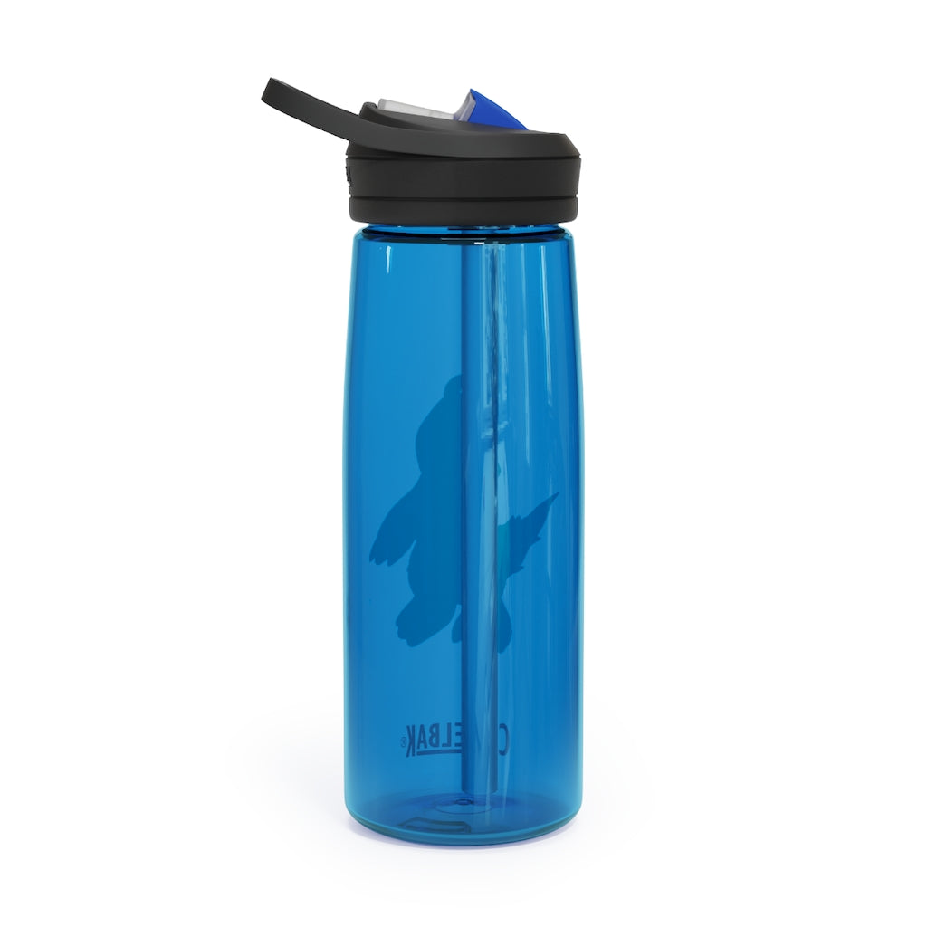 Cloudyking CamelBak Eddy® Water Bottle in 20oz and 25oz sizes, showcasing its robust design and spill-proof biting valve.