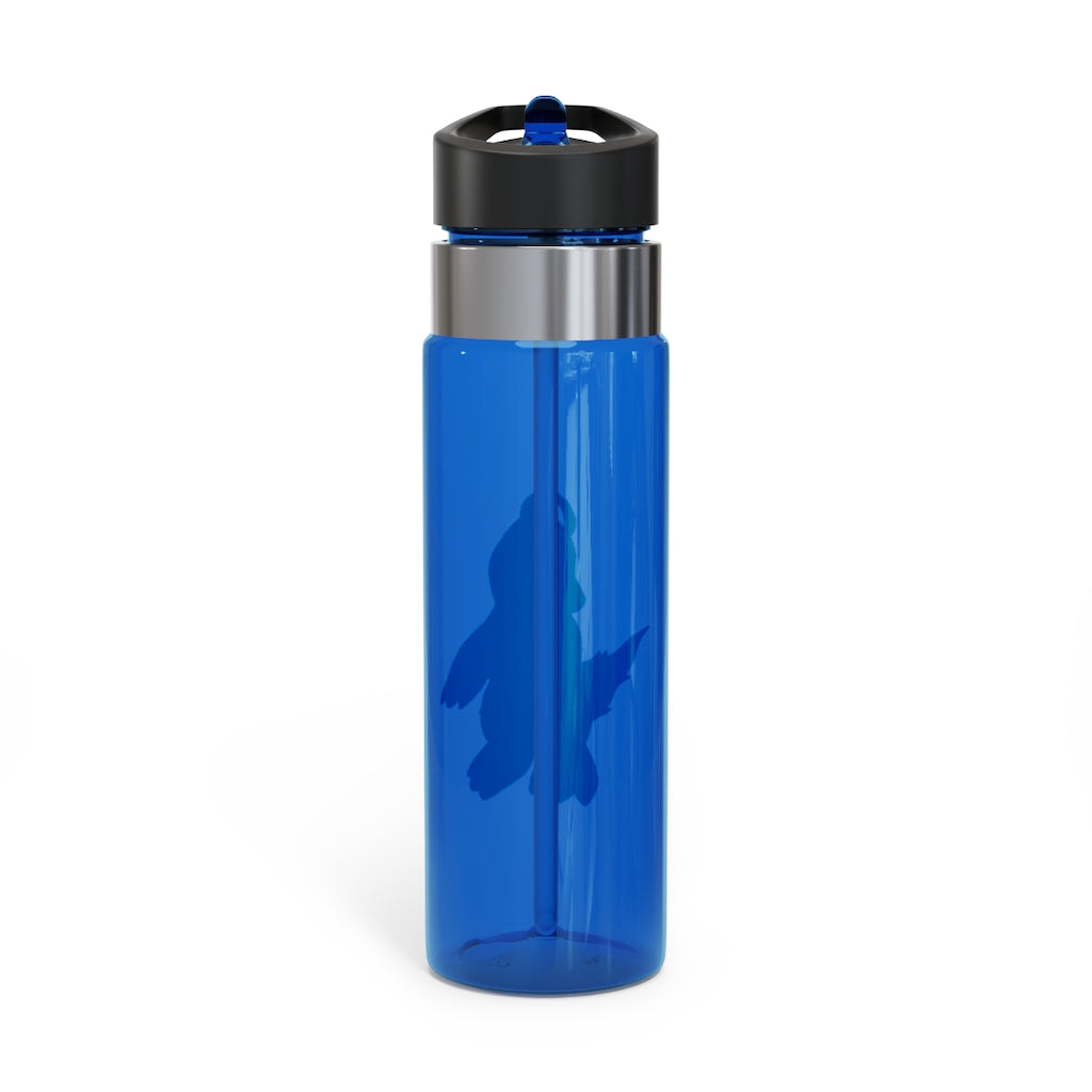 Cloudyking Kensington Tritan™ Sport Bottle in vibrant colors with a carabiner hook, showcasing its sleek design and spill-resistant lid.
