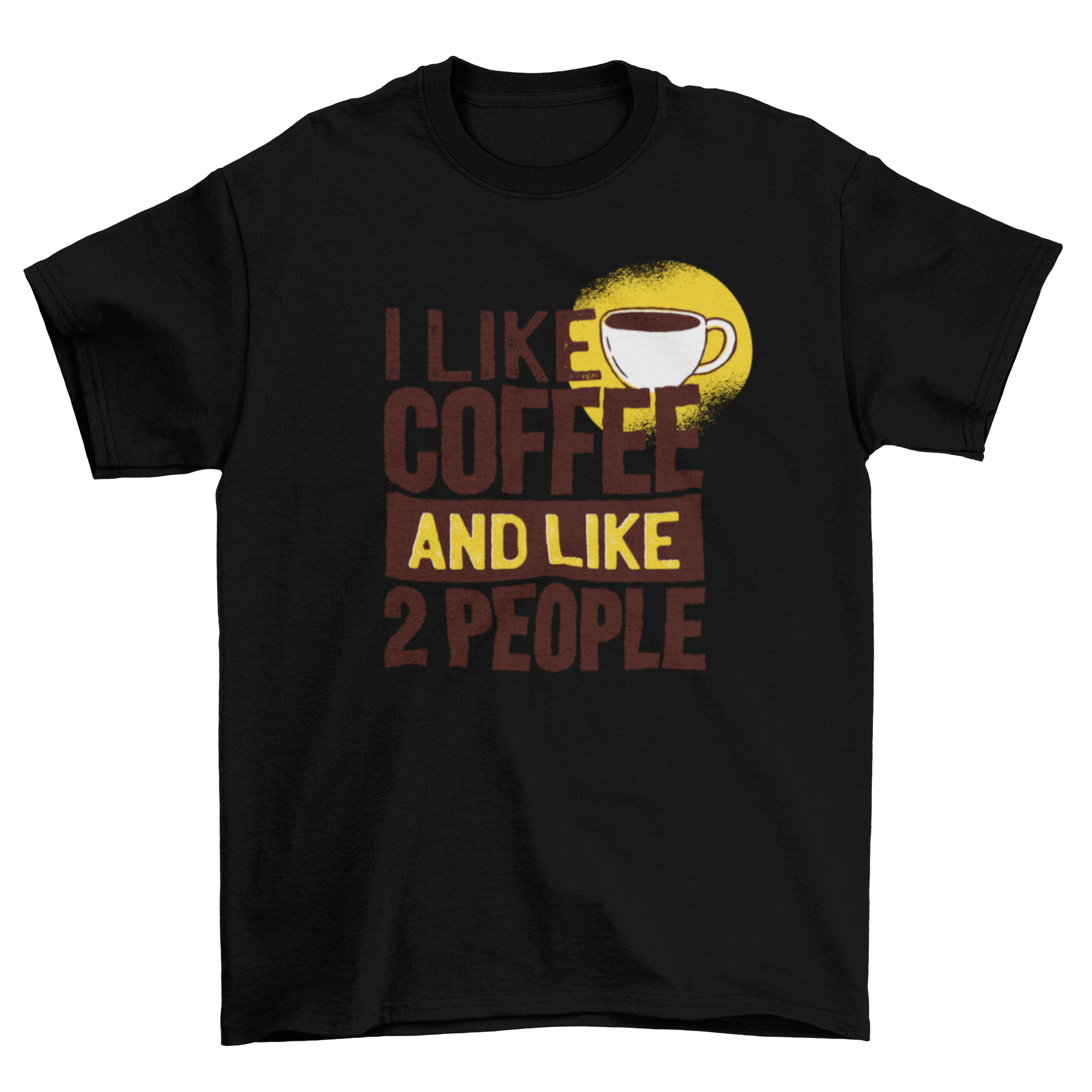 Coffee Lover Morning Cup T-shirt featuring a humorous quote and coffee cup design.