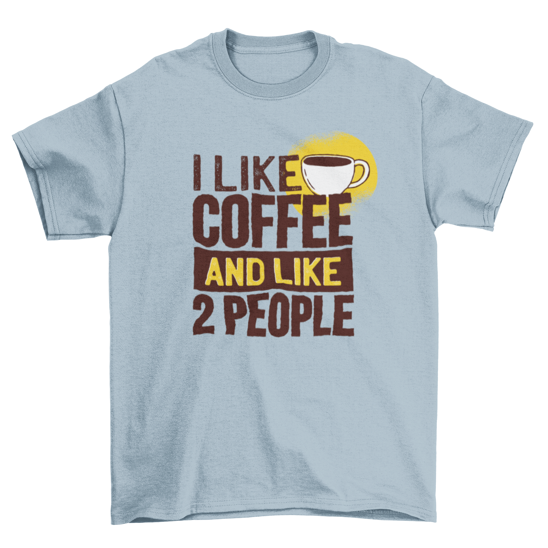 Coffee Lover Morning Cup T-shirt featuring a humorous quote and coffee cup design.