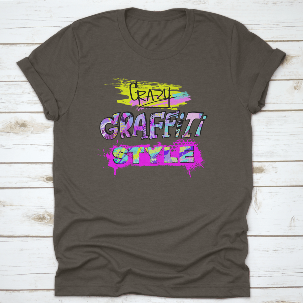A stylish t-shirt featuring unique hand lettering print design for girls, made from high-quality cotton fabric.