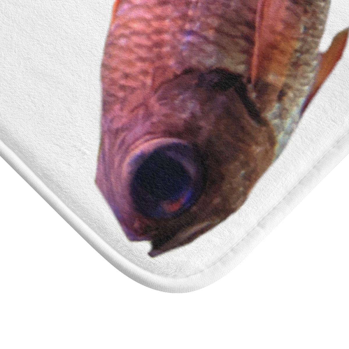 Colorful Fish Bath Mat with vibrant fish patterns and anti-slip backing, perfect for bathroom decor.