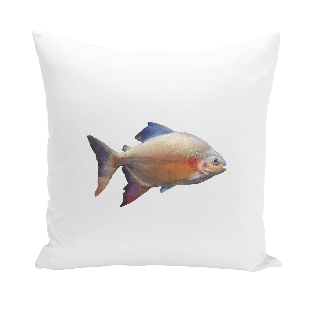 Colorful fish throw pillows in various styles, showcasing vibrant designs and soft textures, perfect for home decor.