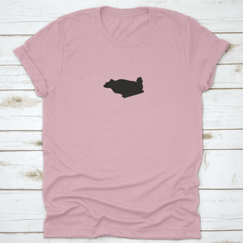 Contra Costa County Outline Map T-Shirt showcasing a detailed map design, made from 100% cotton for comfort.