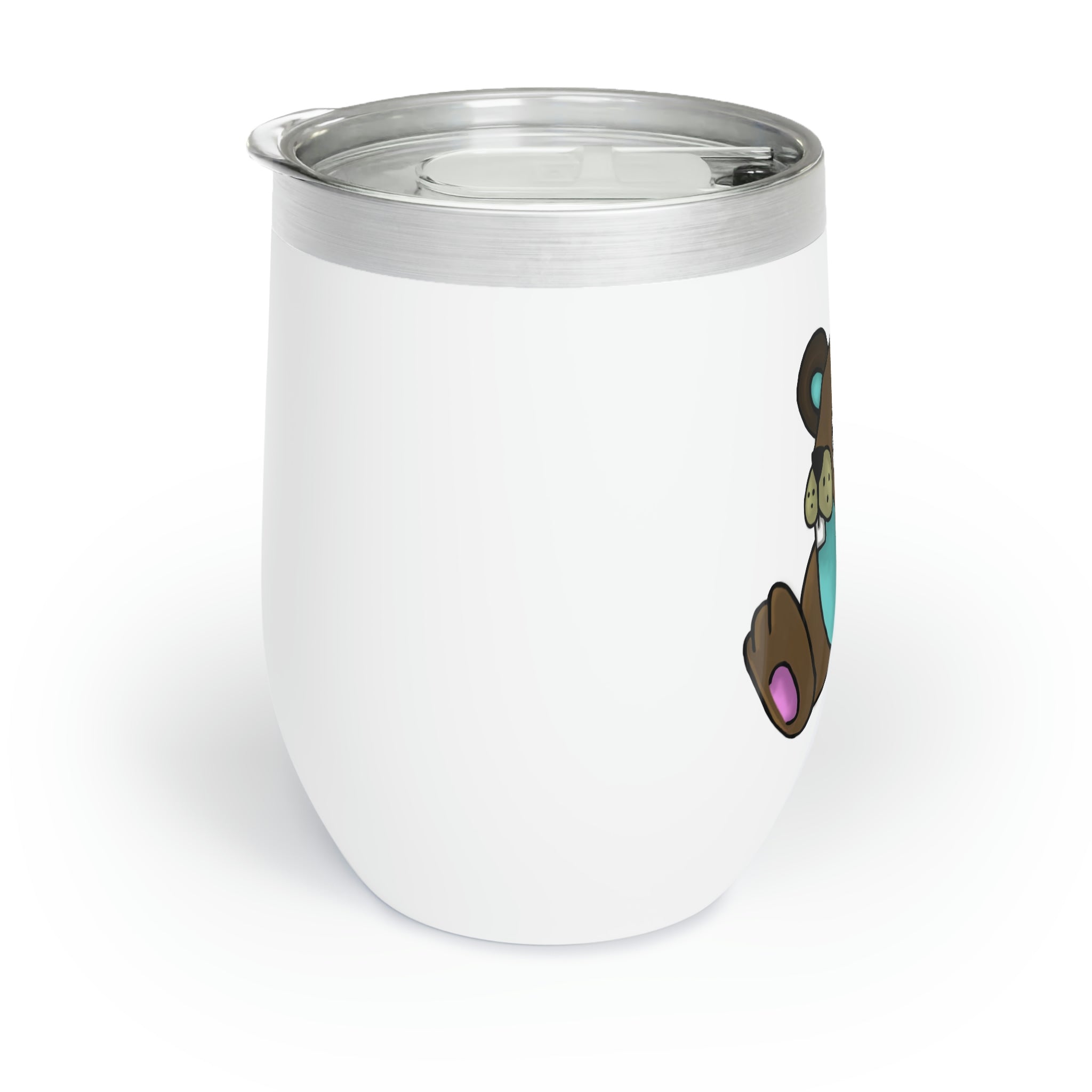 Showchu Chill Wine Tumbler in stainless steel with double-insulated walls, perfect for personalized designs and temperature retention.