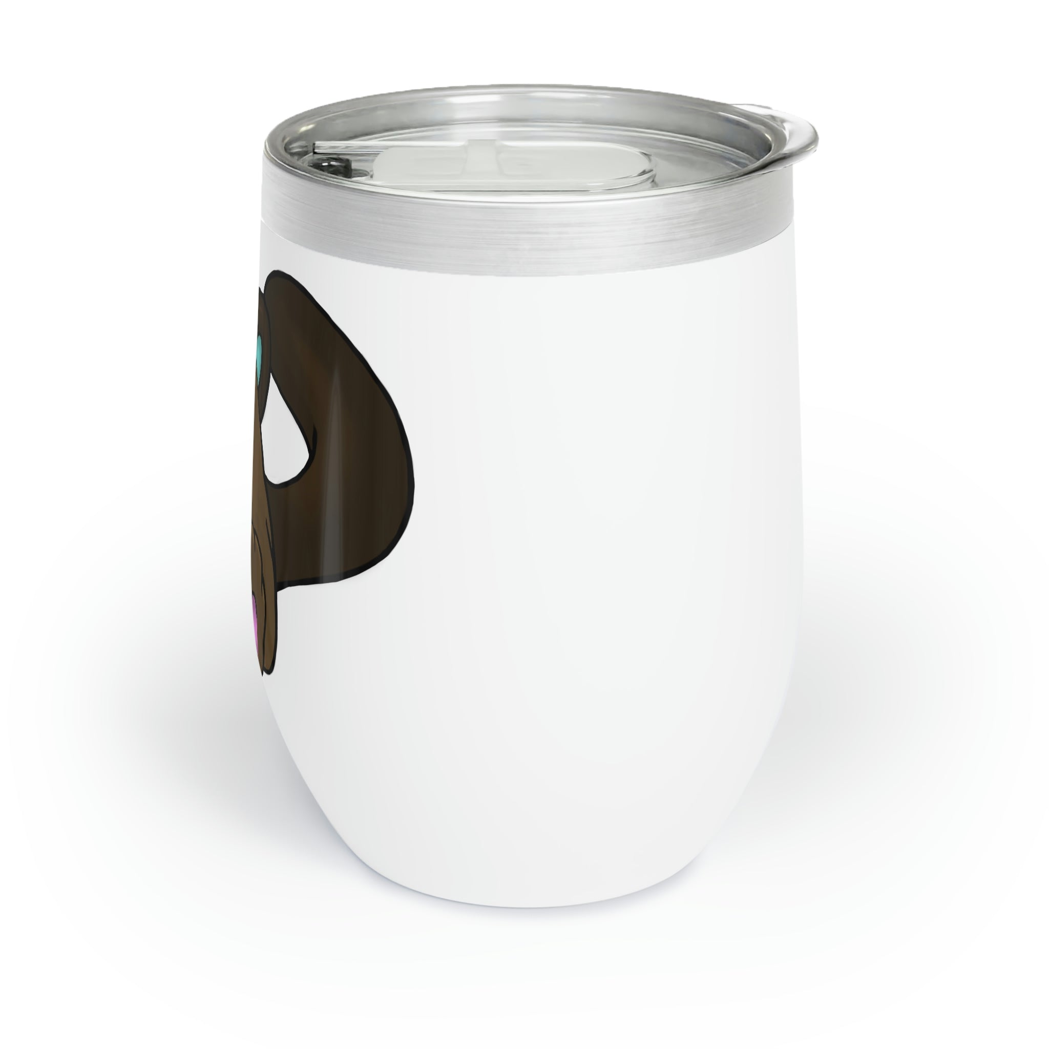 Showchu Chill Wine Tumbler in stainless steel with double-insulated walls, perfect for personalized designs and temperature retention.