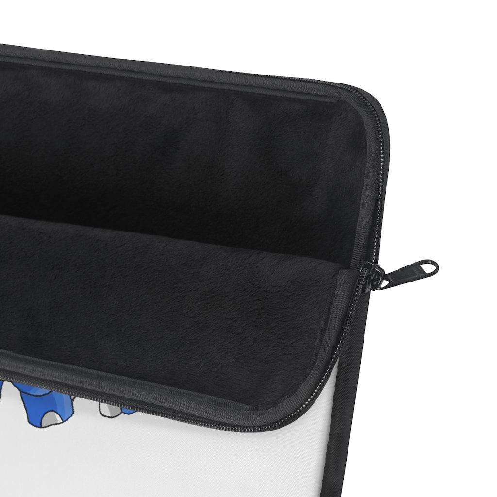 Corteneir Laptop Sleeve featuring a stylish design with a printed front and black backside, perfect for protecting laptops.