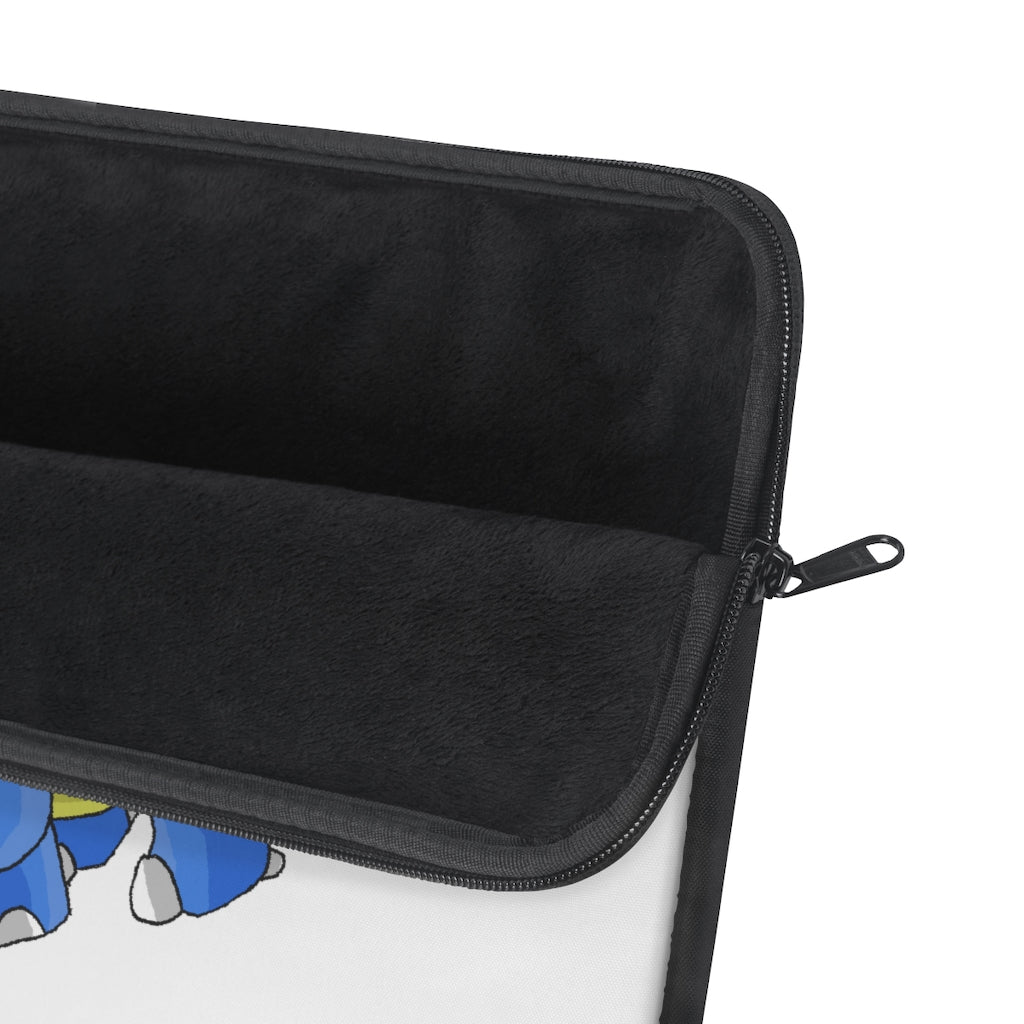 Corteneir Laptop Sleeve featuring a stylish design with a printed front and black backside, perfect for protecting laptops.