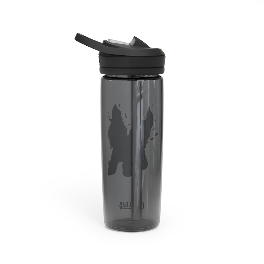Corteness CamelBak Eddy® Water Bottle in 20oz and 25oz sizes, showcasing its durable Tritan™ material and spill-proof design.