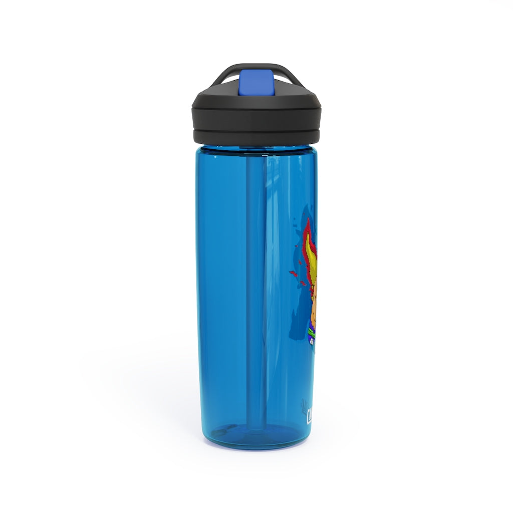 Corteness CamelBak Eddy® Water Bottle in 20oz and 25oz sizes, showcasing its durable Tritan™ material and spill-proof design.