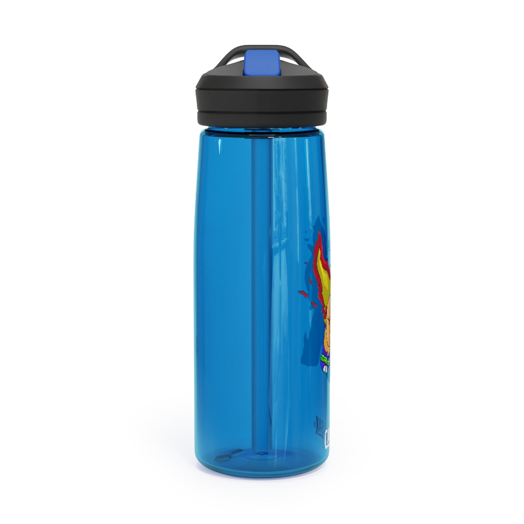 Corteness CamelBak Eddy® Water Bottle in 20oz and 25oz sizes, showcasing its durable Tritan™ material and spill-proof design.
