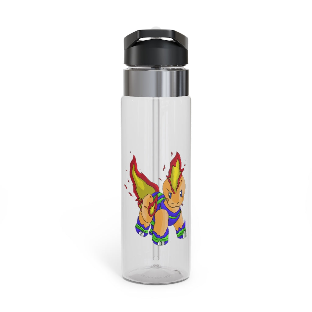 Corteness Kensington Tritan™ Sport Bottle in vibrant colors with a carabiner hook, showcasing its 20oz capacity and spill-resistant lid.