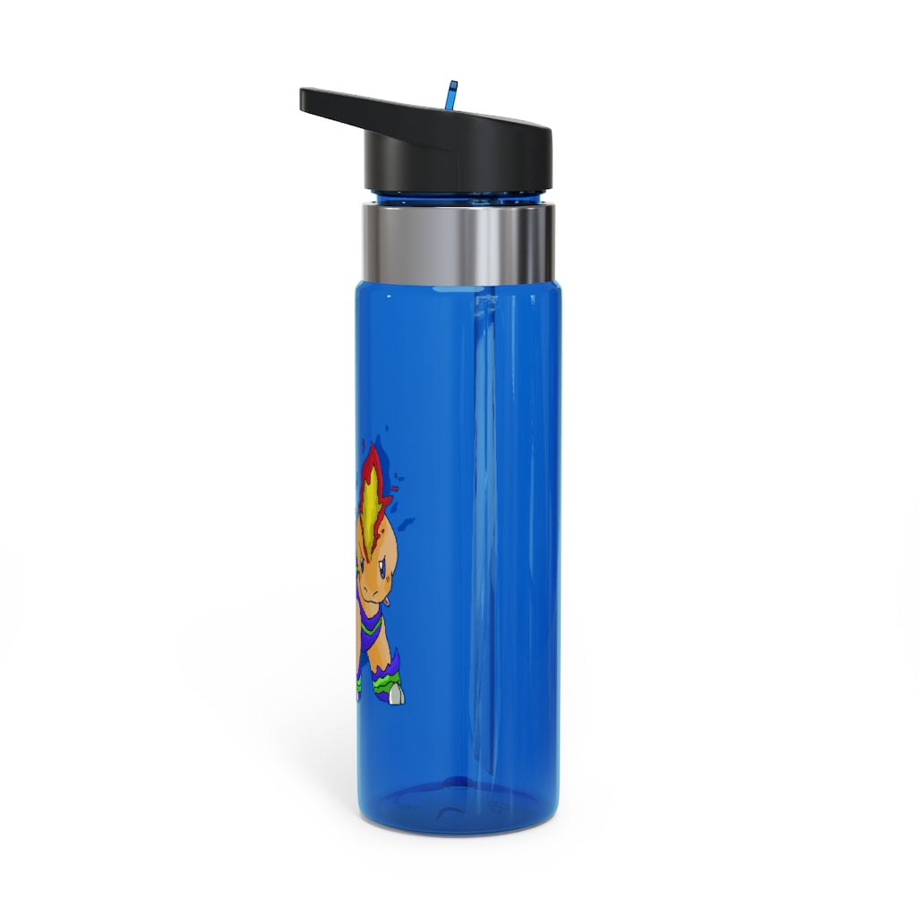 Corteness Kensington Tritan™ Sport Bottle in vibrant colors with a carabiner hook, showcasing its 20oz capacity and spill-resistant lid.