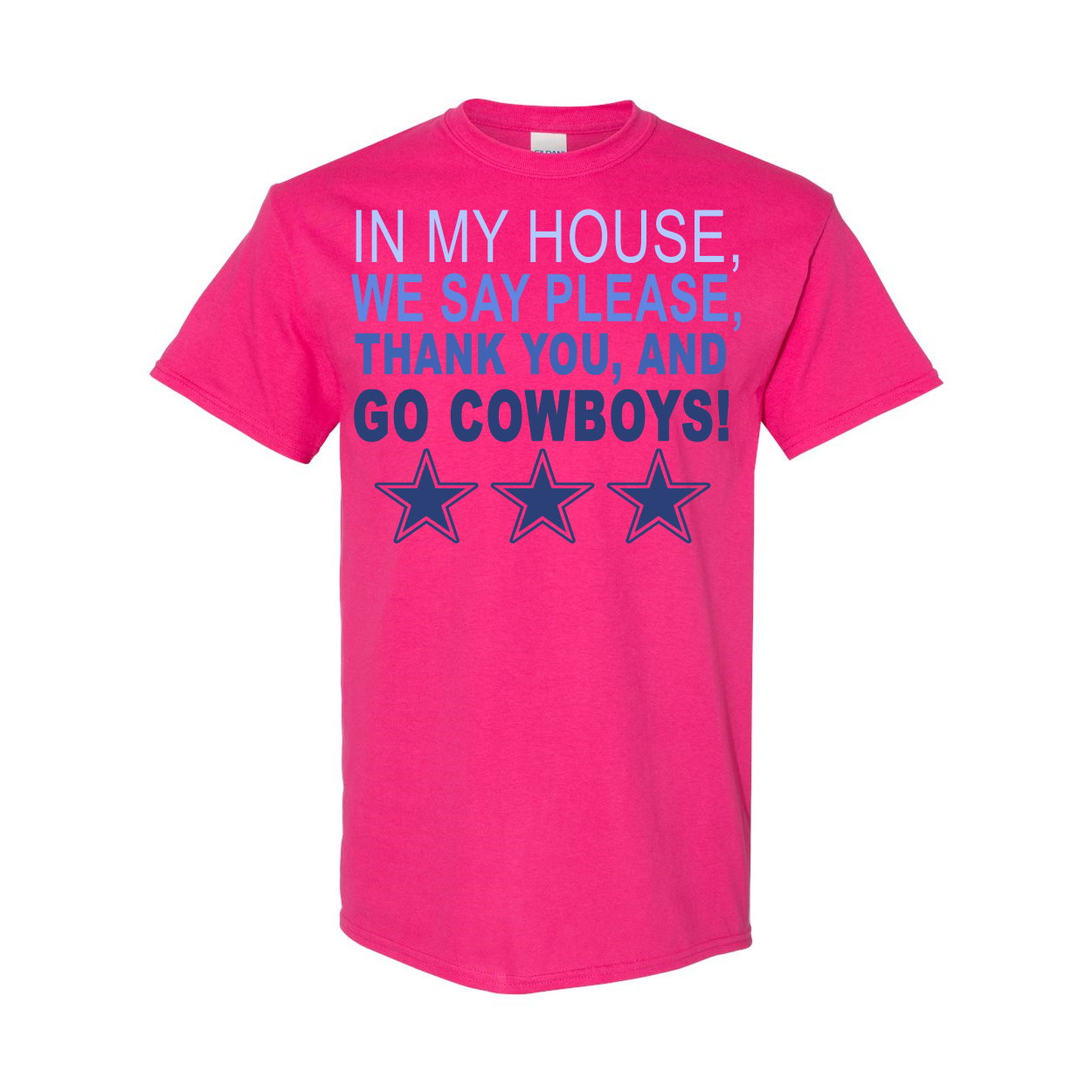 A stylish Cowboys Remake t-shirt in various colors, showcasing its comfortable fabric and quality stitching.
