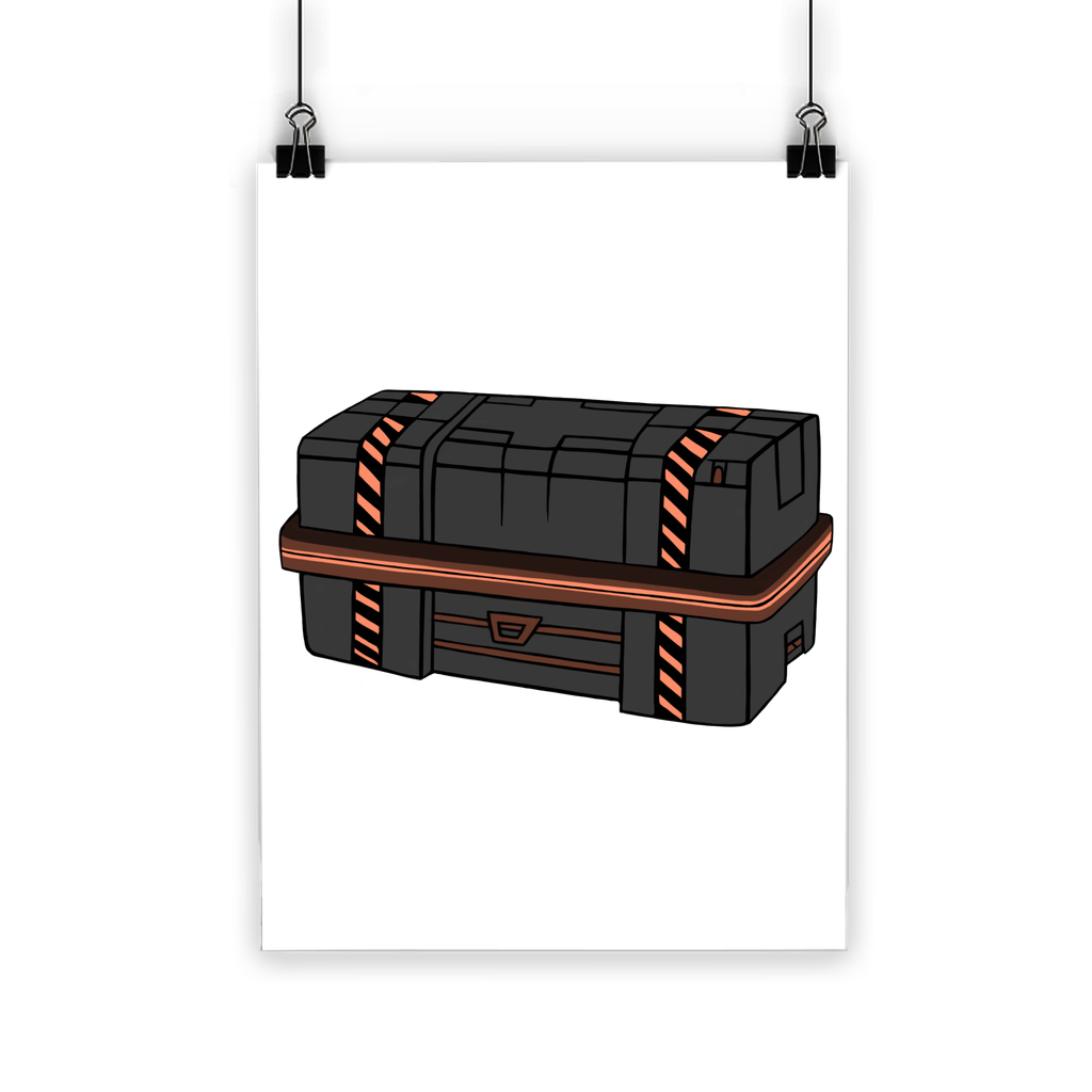 Crate Classic Poster showcasing vibrant colors on semi-gloss paper, ideal for indoor and outdoor use.