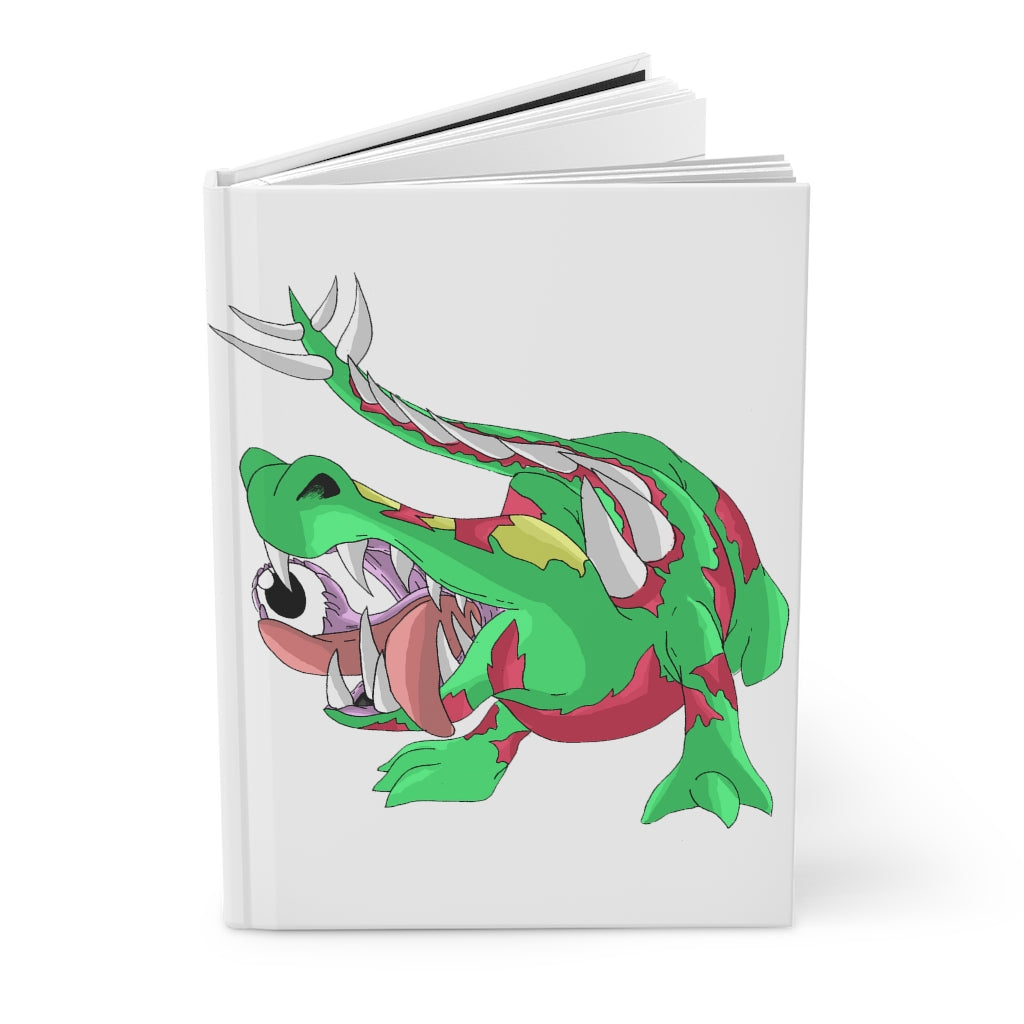 Crawnawsome Hardcover Journal Matte with customizable cover, showcasing a sleek design and lined pages.