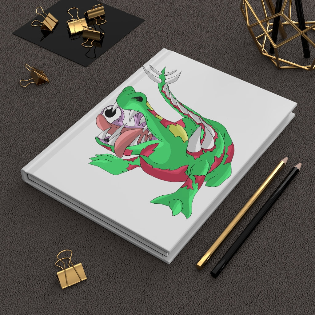 Crawnawsome Hardcover Journal Matte with customizable cover, showcasing a sleek design and lined pages.