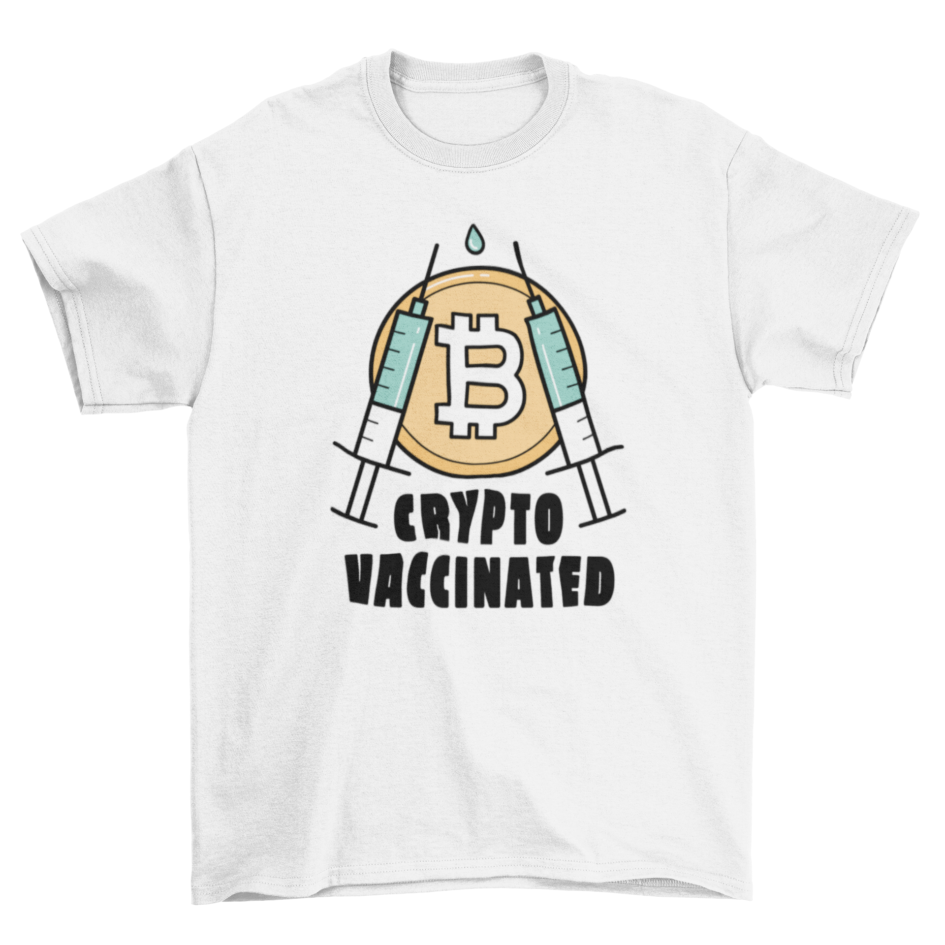 A stylish t-shirt featuring a grim reaper design and the quote 'Everyday is Halloween', perfect for crypto enthusiasts.