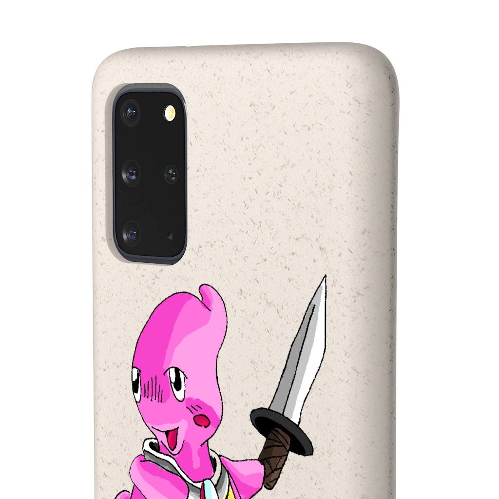 Curswordsman Biodegradable Case showcasing its slim design and natural texture, made from plant-based materials.