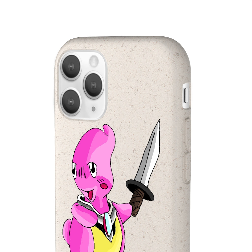 Curswordsman Biodegradable Case showcasing its slim design and natural texture, made from plant-based materials.