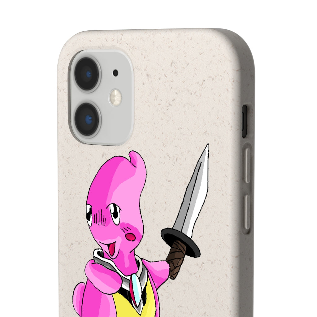 Curswordsman Biodegradable Case showcasing its slim design and natural texture, made from plant-based materials.