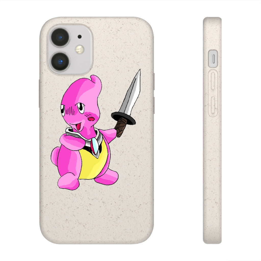 Curswordsman Biodegradable Case showcasing its slim design and natural texture, made from plant-based materials.