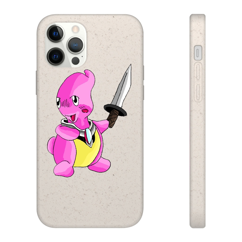 Curswordsman Biodegradable Case showcasing its slim design and natural texture, made from plant-based materials.