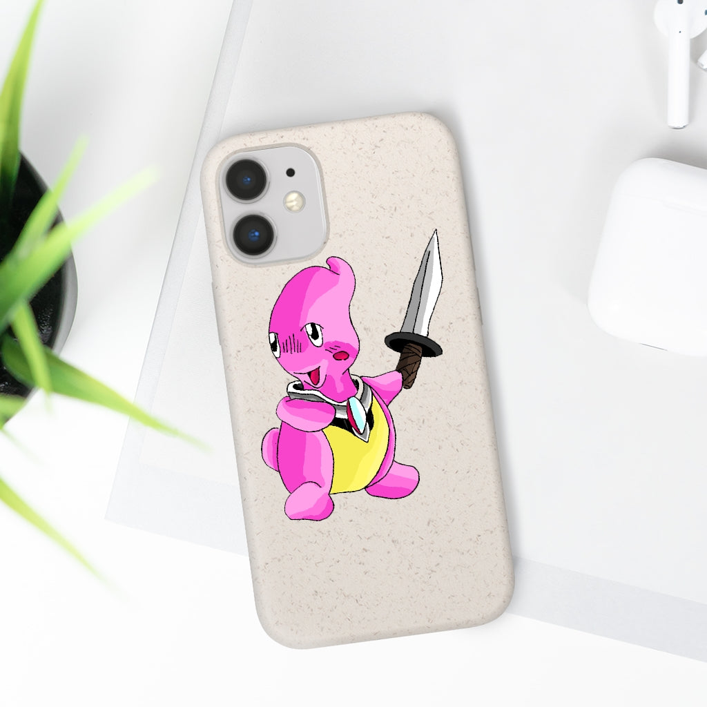 Curswordsman Biodegradable Case showcasing its slim design and natural texture, made from plant-based materials.