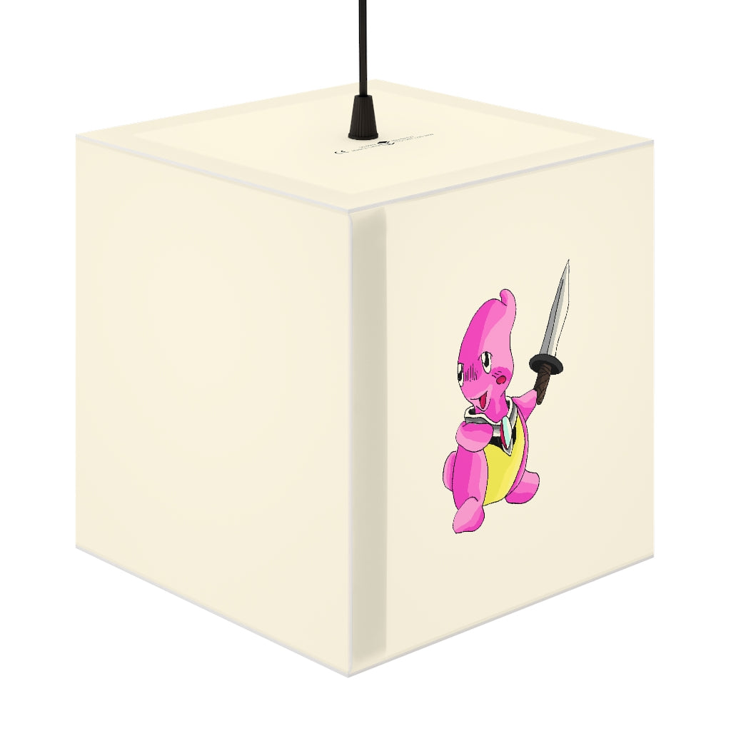 Curswordsman Personalized Lamp showcasing a unique cube design with customizable features, perfect for indoor lighting.