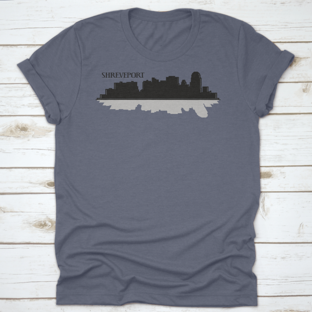 Custom illustration of a downtown city skyline silhouette featuring iconic buildings in a stylish design.