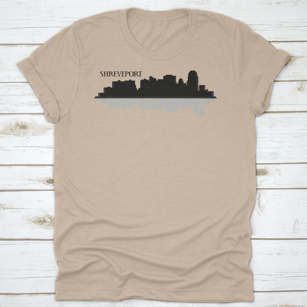 Custom illustration of a downtown city skyline silhouette featuring iconic buildings in a stylish design.