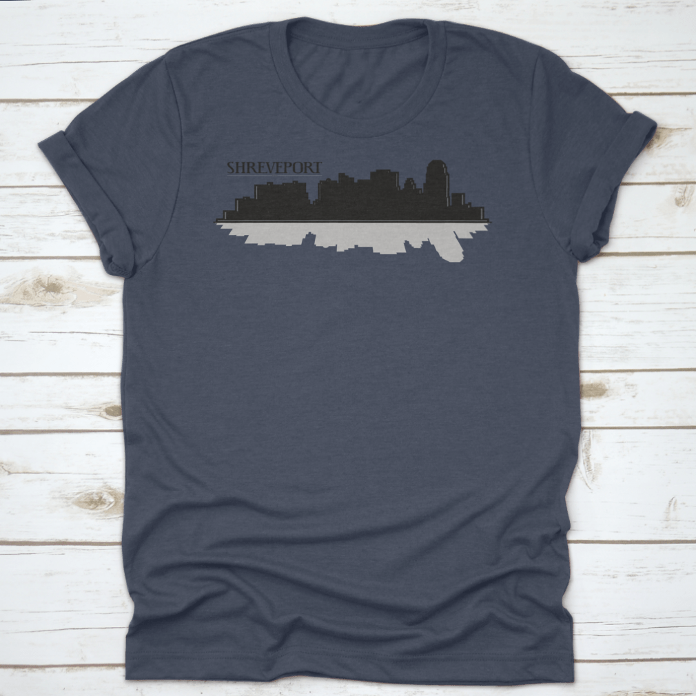Custom illustration of a downtown city skyline silhouette featuring iconic buildings in a stylish design.