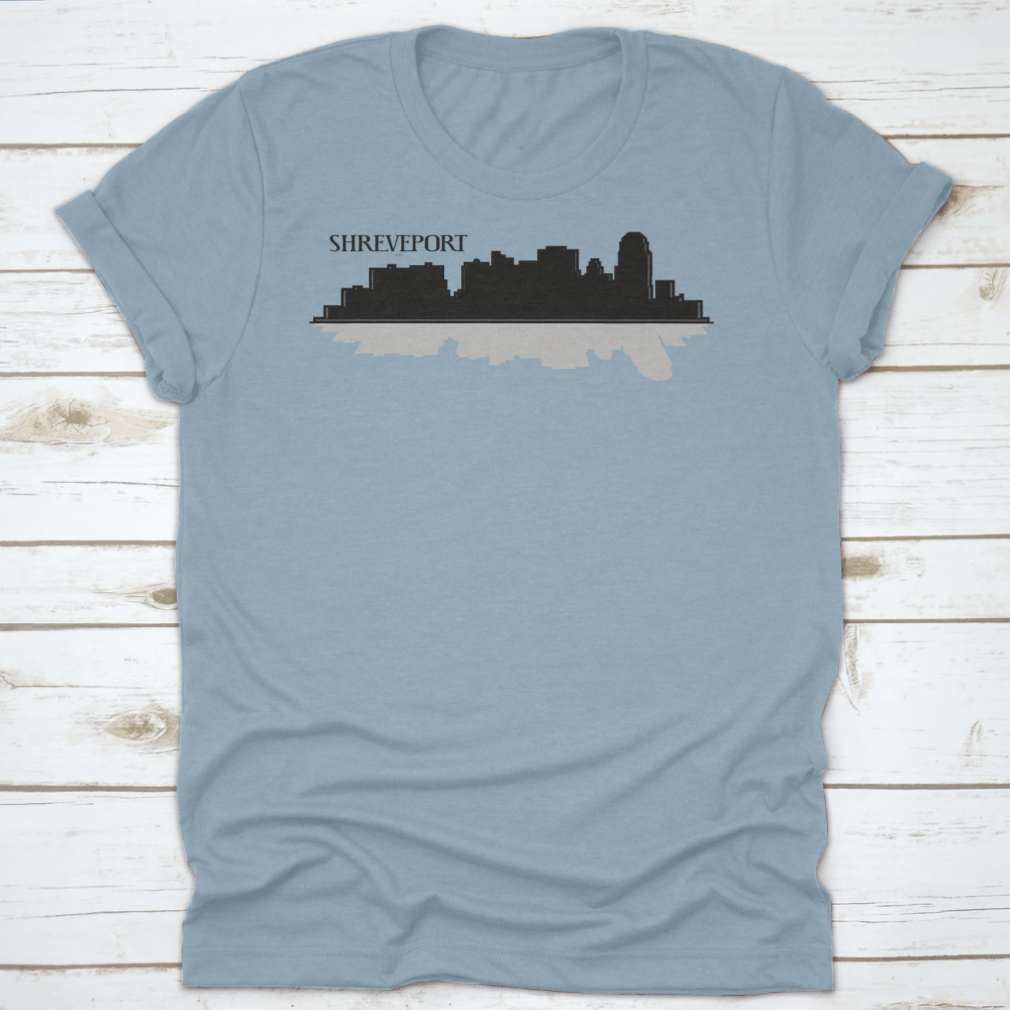 Custom illustration of a downtown city skyline silhouette featuring iconic buildings in a stylish design.