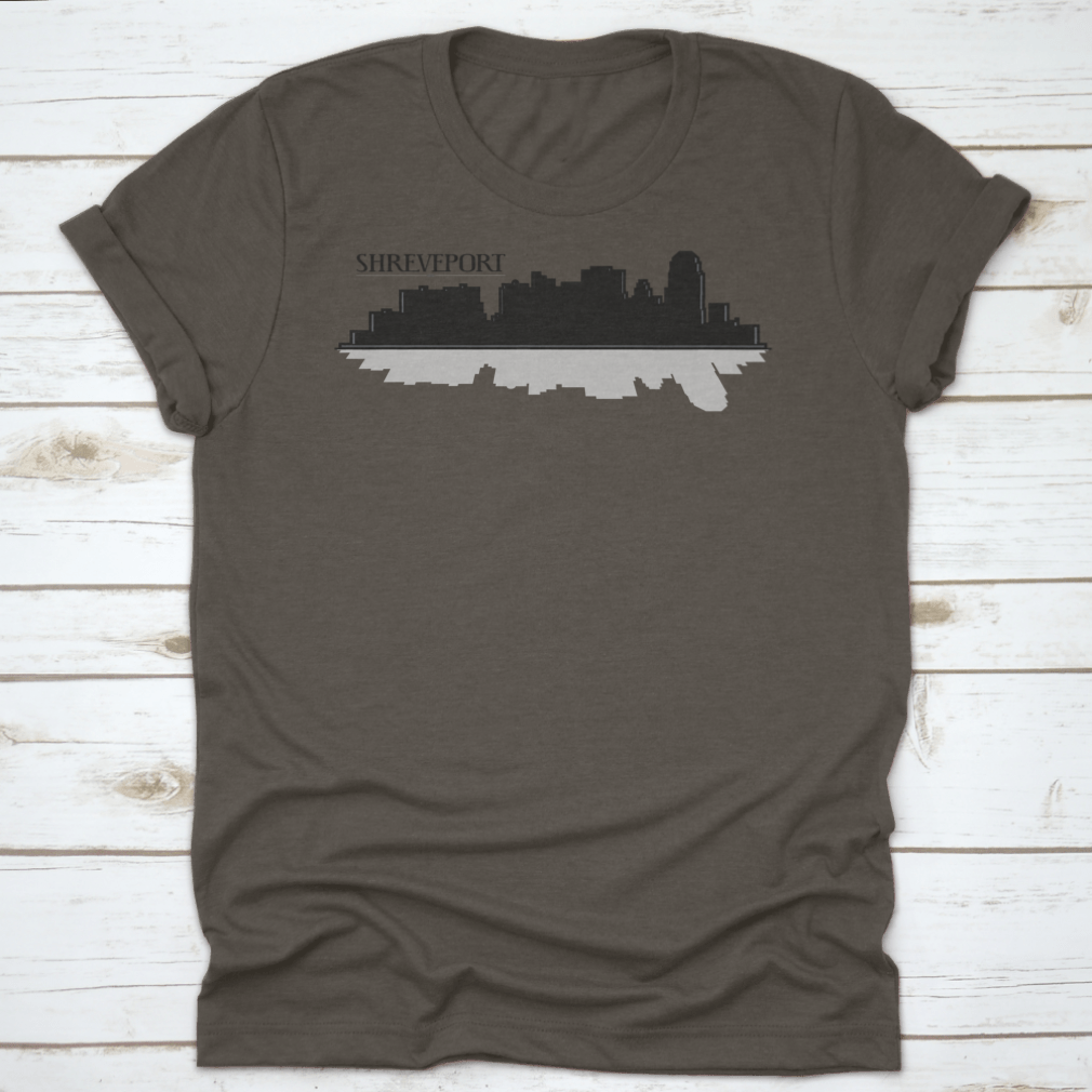Custom illustration of a downtown city skyline silhouette featuring iconic buildings in a stylish design.