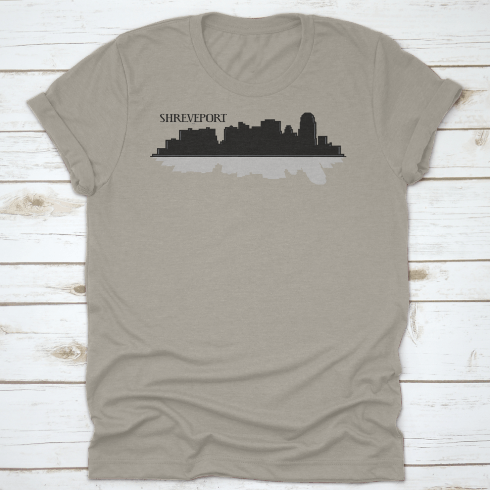 Custom illustration of a downtown city skyline silhouette featuring iconic buildings in a stylish design.