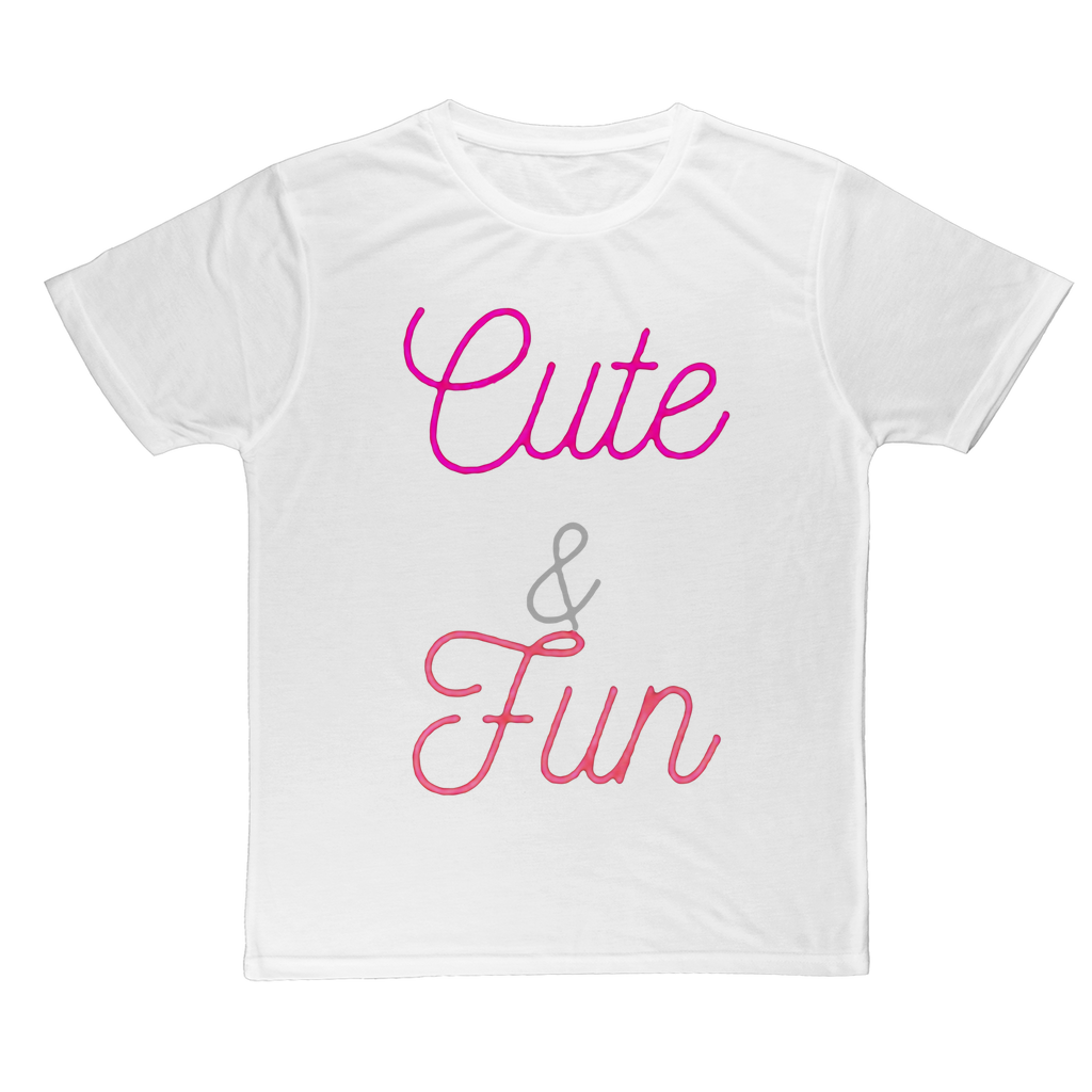 Cute and Fun Classic Sublimation Adult T-Shirt in various colors, showcasing its soft polyester fabric and vibrant design potential.