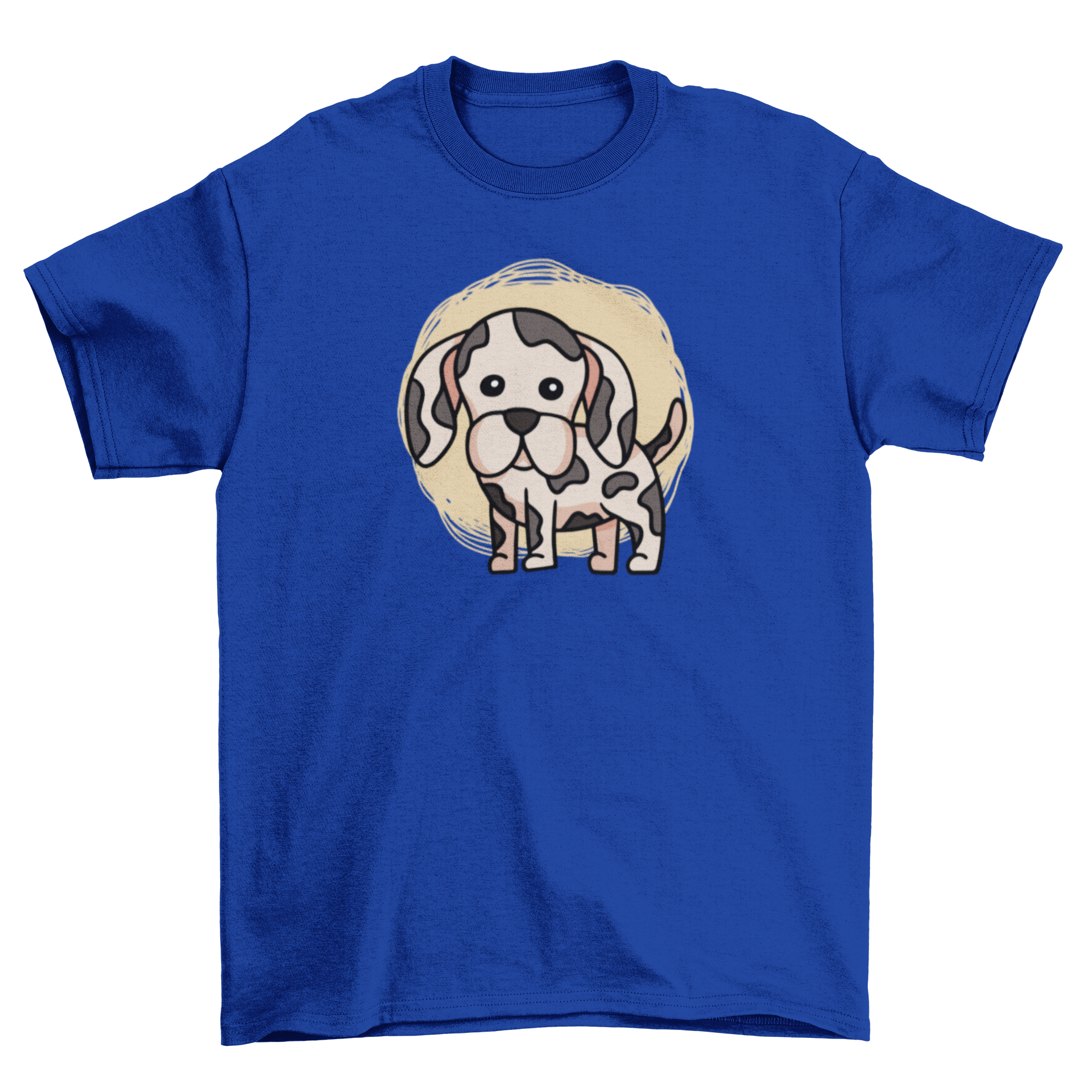 Cute Great Dane puppy design on a soft t-shirt, perfect for dog lovers.