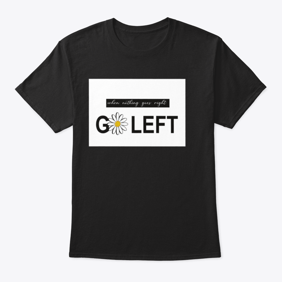 A vibrant t-shirt featuring a positive quote design with daisies and butterflies, showcasing a colorful floral pattern on a soft fabric.