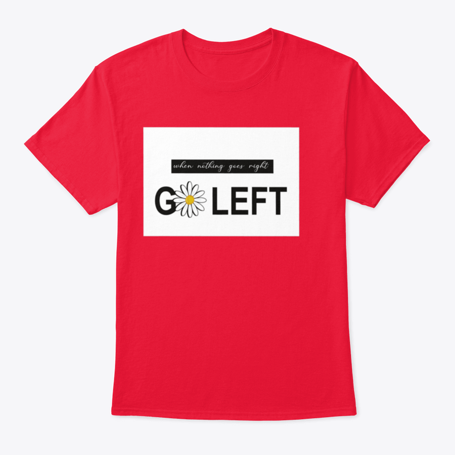 A vibrant t-shirt featuring a positive quote design with daisies and butterflies, showcasing a colorful floral pattern on a soft fabric.