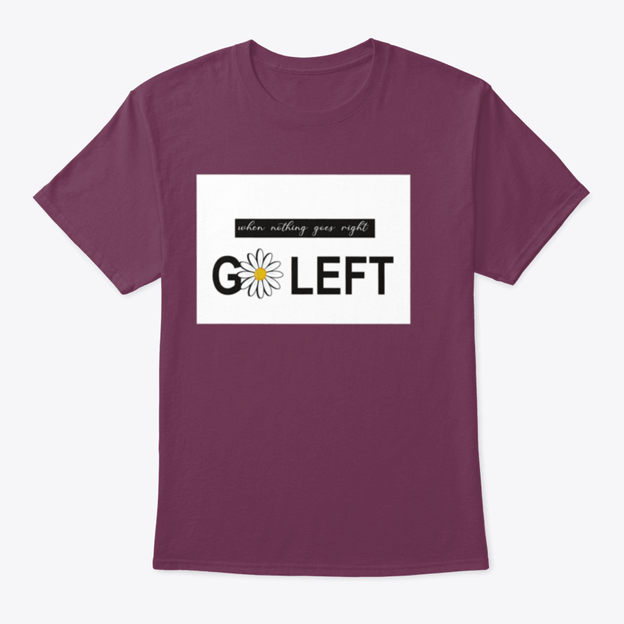 A vibrant t-shirt featuring a positive quote design with daisies and butterflies, showcasing a colorful floral pattern on a soft fabric.