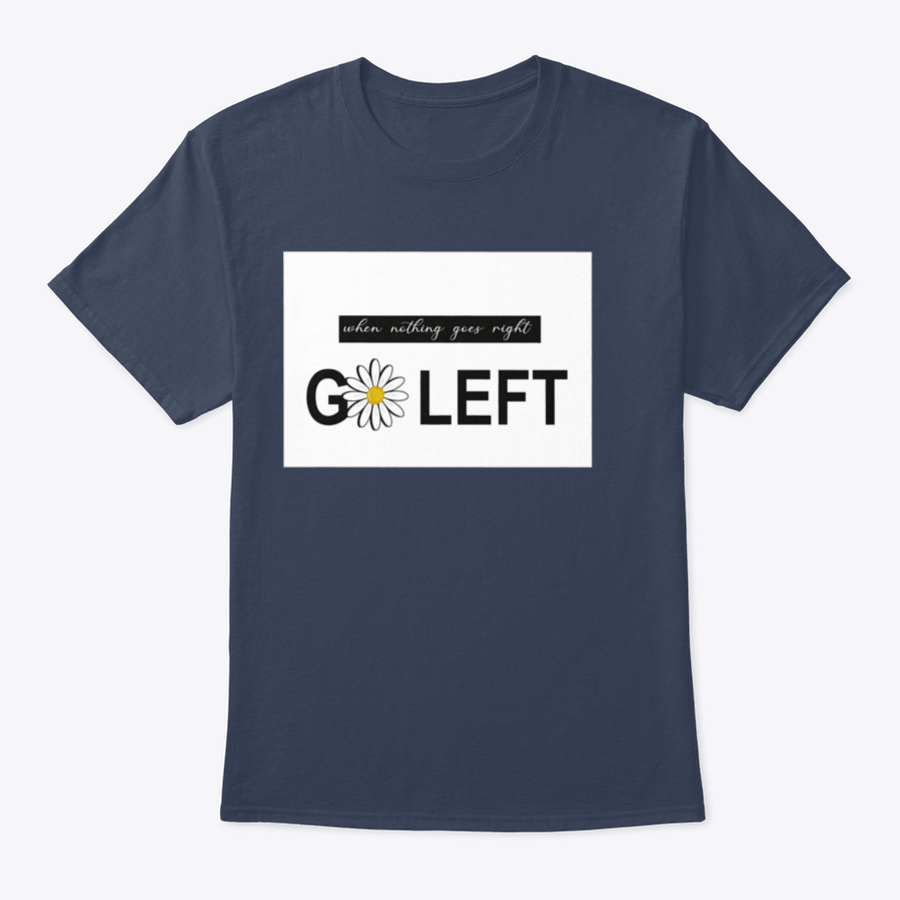 A vibrant t-shirt featuring a positive quote design with daisies and butterflies, showcasing a colorful floral pattern on a soft fabric.