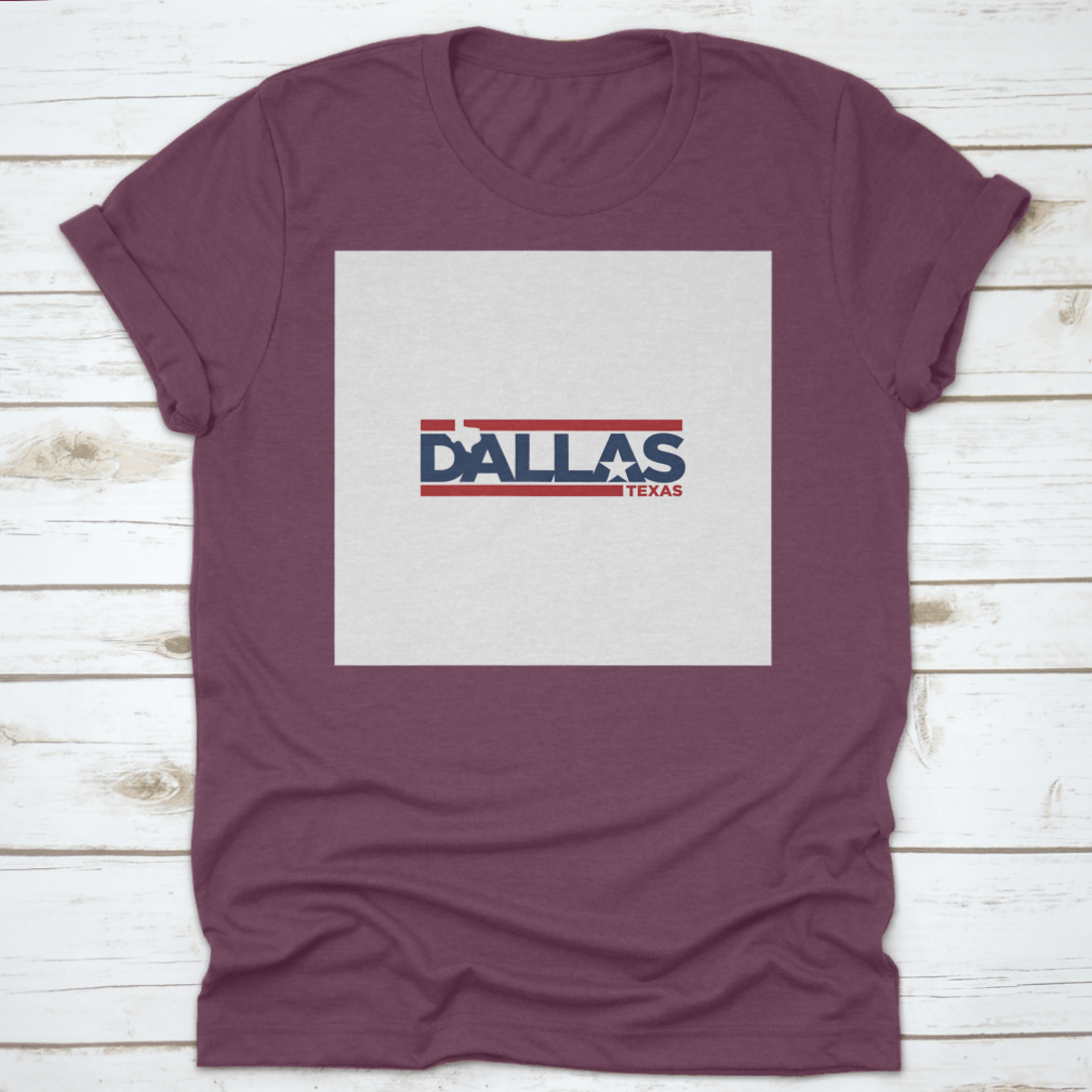 Dallas Texas Logo Design featuring a classic fit, made from 100% cotton, ideal for branding and illustration.